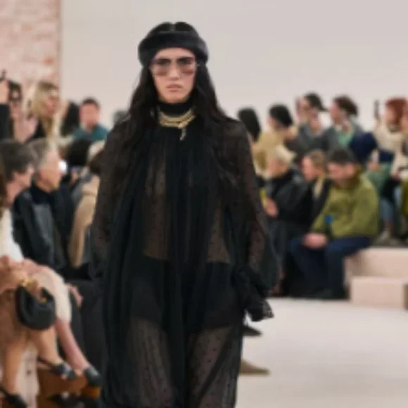 See by Chloe black ruffled 3/4 sleeve crepe-like boat neck blouse, size 4-EU 34 - Picture 11 of 11